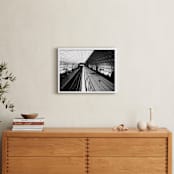 "DC subway fast track" - Art Print in rustic black by Van Tsao - In a Room