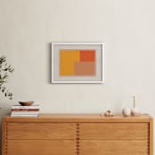 "Come And Stay With Me I" - Art Print in Albers Orange by Alain Castoriano - In a Room