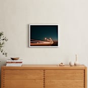 "The Fast Bridge" - Art Print in Marmalade Pine by Christian Fernandez - In a Room