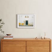 "Óbidos" - Art Print in Mustard Yellow by Heather Deffense - In a Room