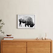 "Living Remnants of the Not-So-Distant Past" - Art Print in Black and White by Shannon Dunlap - In a Room