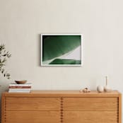 "leaf & light 1" - Art Print in deep ocean green by Alicia Abla - In a Room