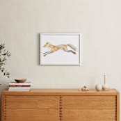 "Swift Fox" - Art Print in fox orange by Natalie Groves - In a Room