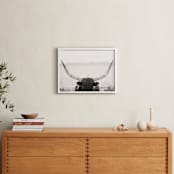 "Staredown" - Art Print in White by Amy Carroll - In a Room