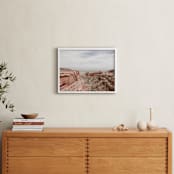 "Desert Horizon" - Art Print in Sand by Jamie Lollback - In a Room
