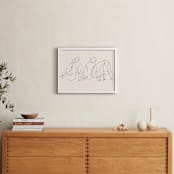 "Awaking" - Art Print in Monochrome by Catilustre - In a Room