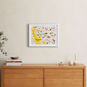 "I Love Washington D.C." - Art Print in Sunshine by Jordan Sondler - In a Room