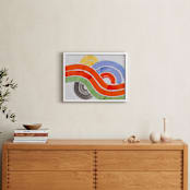 "Big Wave Sm" - Art Print in Multi by Lise Gulassa - In a Room