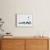 "Boston Light" - Art Print in Marine by Paul Berthelot - In a Room