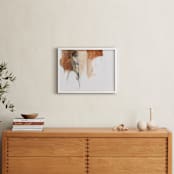 "after the bath" - Art Print in burnt sienna by Patricia Robitaille - In a Room