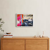 "San Luis Collage" - Art Print in Fremont Fuschia by Kate Baird - In a Room