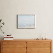 "Happiness" - Art Print in Light Blue by Alexandra Feo - In a Room