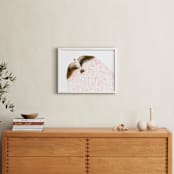 "Soaring Bird" - Art Print in Soft Rose by Eve Schultz - In a Room