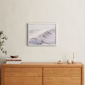 "Cayucos Soft Waves " - Art Print in Original Silver by Lisa Sundin - In a Room