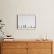 "Carnegie Gigantic" - Art Print in White by DENiSE CREW. - In a Room