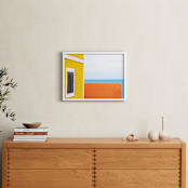 "Horizons II" - Art Print in Sky Blue by Massimiliano Massimo Borelli - In a Room