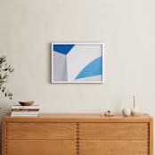 "Greek Geometry 1" - Art Print in Santorini by Jacquelyn Sloane Siklos - In a Room