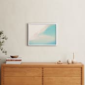 "A Day at Sea" - Art Print in Aqua Blue by Mike Sunu - In a Room