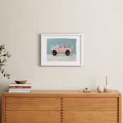 "Surf Pink" - Art Print in Coastal by Erin Kessler - In a Room