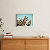 "Fresh View" - Art Print in Acuamarine by Dariela Cruz - In a Room