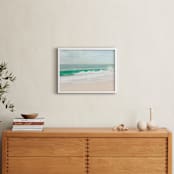"Natures Perfection" - Art Print in aqua green by Debra Butler - In a Room