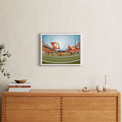 "Death Valley" - Art Print in Tiger Orange by The Tattered Traveler - In a Room