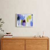 "Running Out Of Breath" - Art Print in Light Purple by Julie Hawkins - In a Room