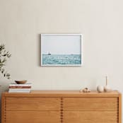 "Minimal Lighthouse" - Art Print in Ocean Blue by Vicky Gu - In a Room