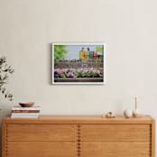 "Toronto Newspaper Boxes" - Art Print in Cerulean Blue by Annie Seaton - In a Room