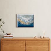 "Vast Sea No. 1" - Art Print in Coastal Blue by Julia Contacessi - In a Room