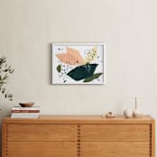 "Citrus Summer" - Art Print in Grapefruit Coral by Sarah McInroe - In a Room