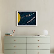"Galaxy" - Personalized Art Print in Space by Heather Schertzer - In a Room