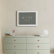 "Name Flag" - Personalized Art Print in Army Green by taylorVdesign - In a Room