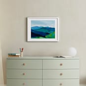 "Enchanted Vista" - Art Print in White by Jenny Partrite - In a Room