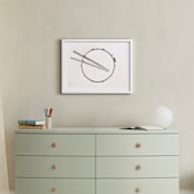 "Drummer" - Art Print in black and white by Marker Girl - In a Room