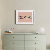 "Out on a Limb" - Art Print in Sunset by Wild Lily Designs - In a Room