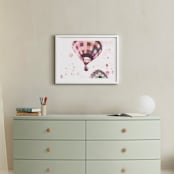 "Rainbow Balloon" - Art Print in Blush by Caroline Mint - In a Room