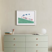 "You can." - Art Print in grass green by R studio - In a Room