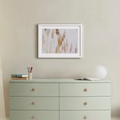 "Tall Grass" - Art Print in brown, tan, soft pink, by Alexis Arnold - In a Room