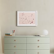 "Love is All Around" - Art Print in pale pink by Caroline Mint - In a Room