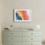 "rainbow clouds" - Art Print in Rainbow by Carrie Moradi - In a Room