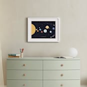 "Our beautiful universe" - Art Print in Navy by Sabrin Deirani - In a Room