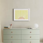 "Pastel Sunrise" - Art Print in Sunshine by Kerry Doyle - In a Room