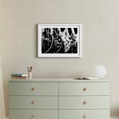 "Guitars, Monochrome" - Art Print in Black by Jason - In a Room