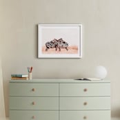 "The Embrace" - Art Print in Zebra by Lisa Sundin - In a Room