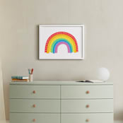 "Rad Rainbow" - Art Print in Rainbow by Jessie Steury - In a Room