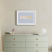 "Hatched" - Art Print in Baby blue by MinhAnh Nguyen - In a Room