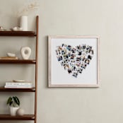 "Heart Snapshot Mix® Photo Art" - Framed Photo in White by Minted - In a Room