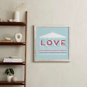 "Love is like a Merry-Go-Round" - Art Print in Aqua by Jan Shepherd - In a Room