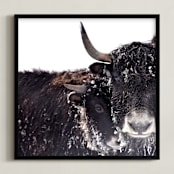 "forever together" - Art Print in Chocolate by Leslie Le Coq - Framed
